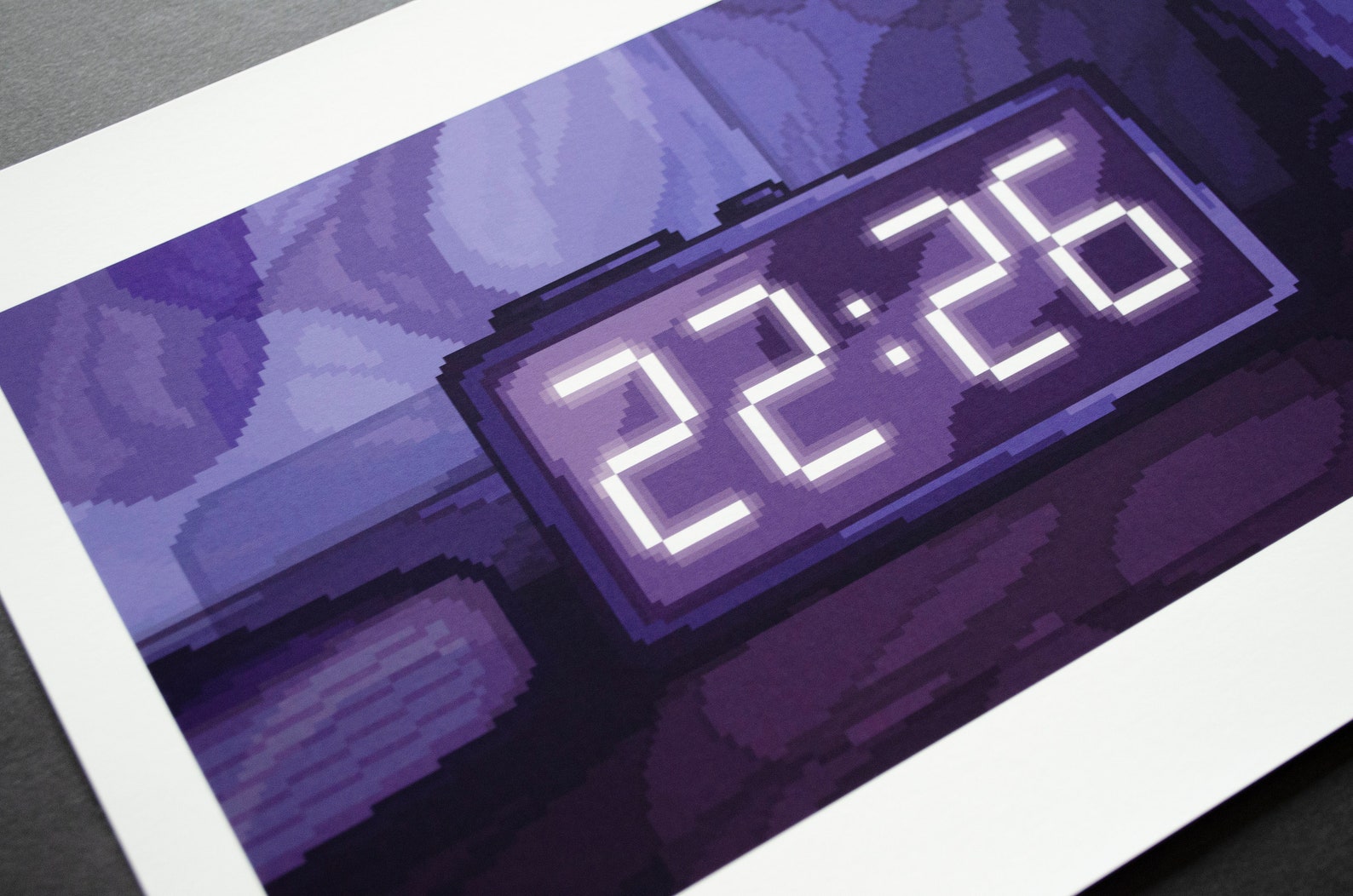 Time Pixel Art Din A4 Art Print - Etsy Australia