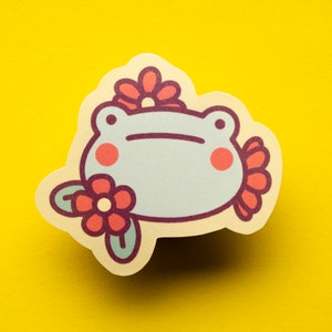 Spring Frog Foiled paper sticker image 3