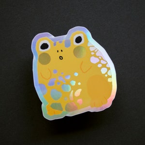 Chonky Frog Holographic Sticker image 4