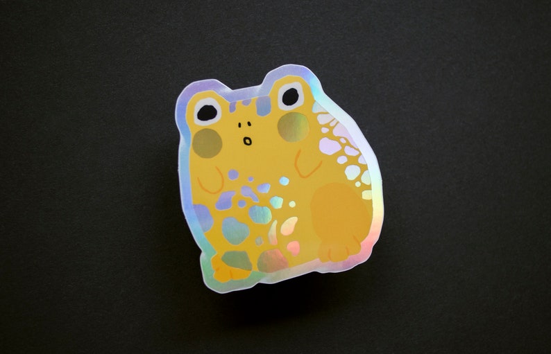 Chonky Frog Holographic Sticker image 4