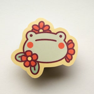 Spring Frog Foiled paper sticker image 5
