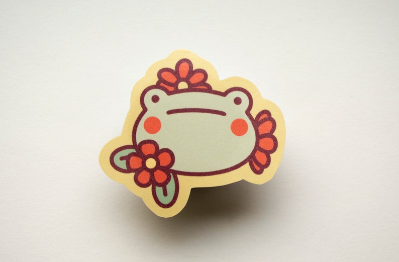 Spring Frog Foiled paper sticker image 5