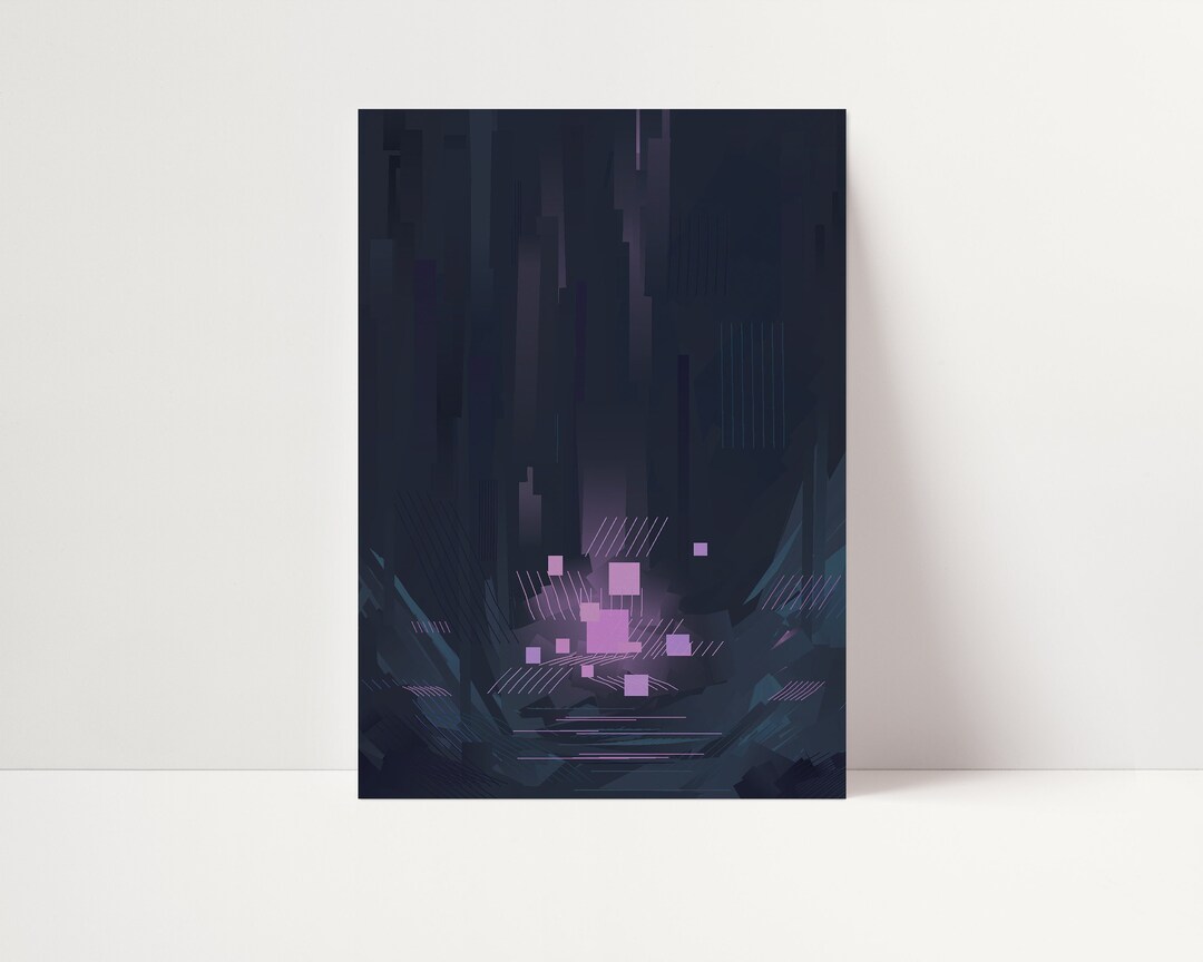 Abstract Landscape 01 | Mini Art Print - Etsy