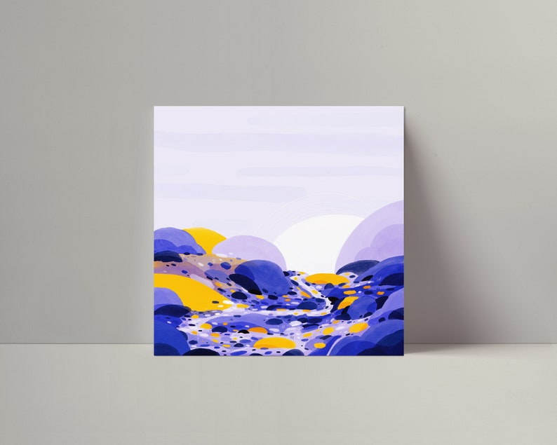 Abstract Landscape 03 Square Art Print image 1