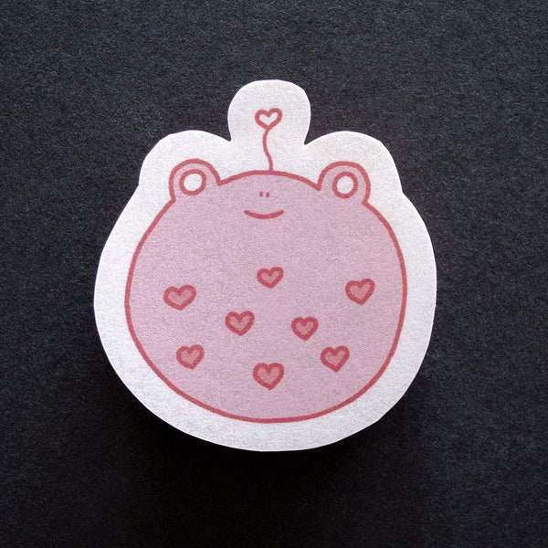 Heart Froggy | Folierter Papier Sticker