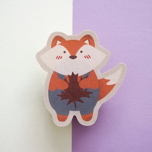 | de renard d’automne Autocollant en papier d’aluminium