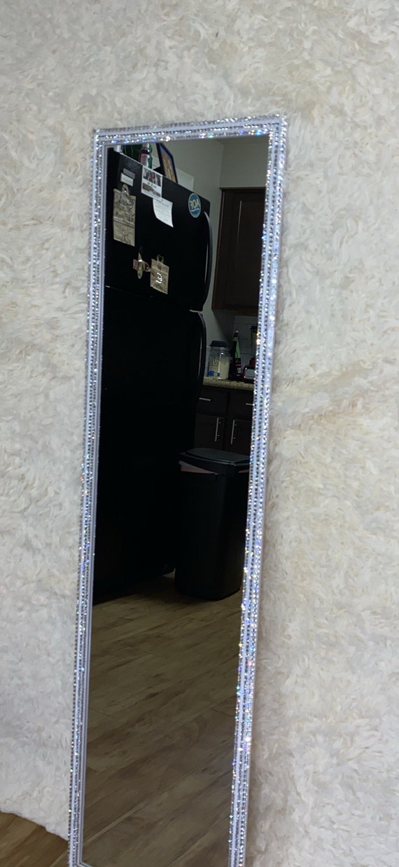 Rhinestone Mirror -   Custom mirrors, Glitter home decor