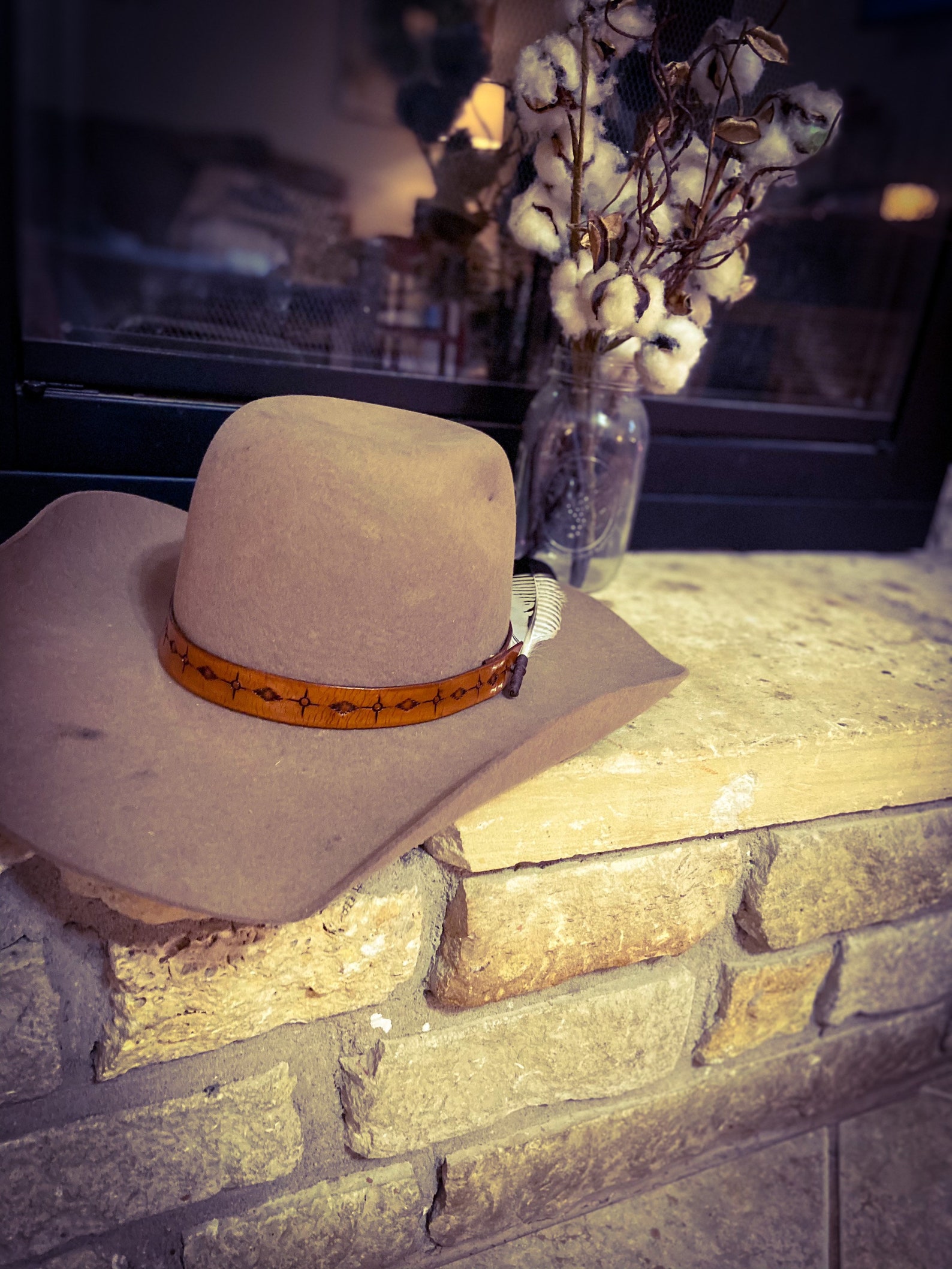 Custom leather cowboy Hat bands hand tooled western Etsy