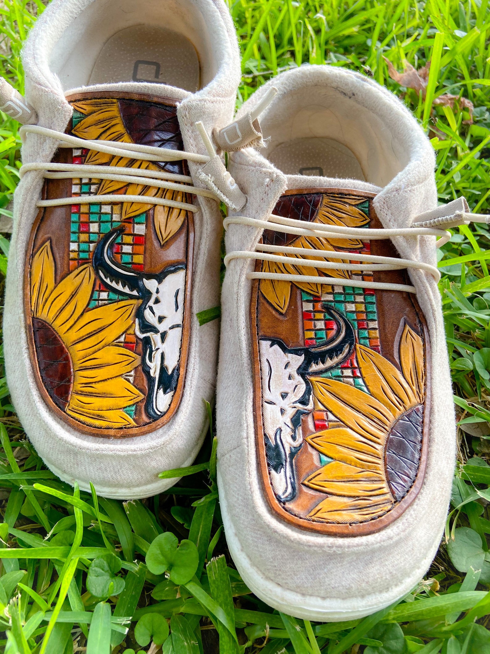 custom tooled hey dudes