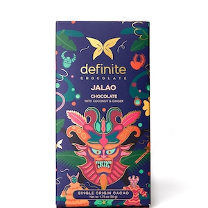 Chocolate Artesanal Orgânico - Valdez (60%) Gengibre Cristalizado e Açúcar de Coco