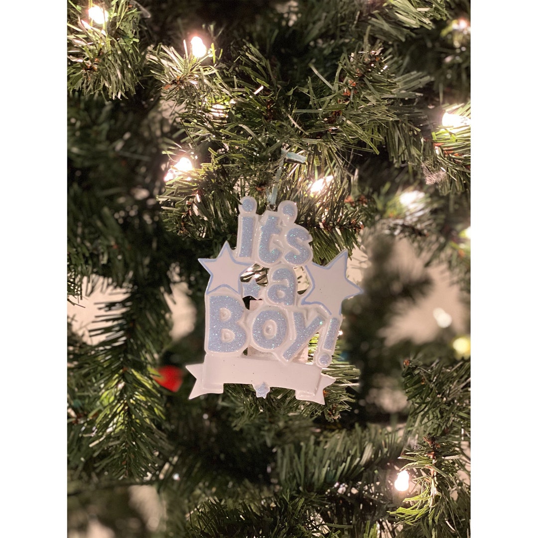 Personalized Ceramic Christmas Ornaments Baby First Christmas Ornaments Decorations, Baby Boy in ...