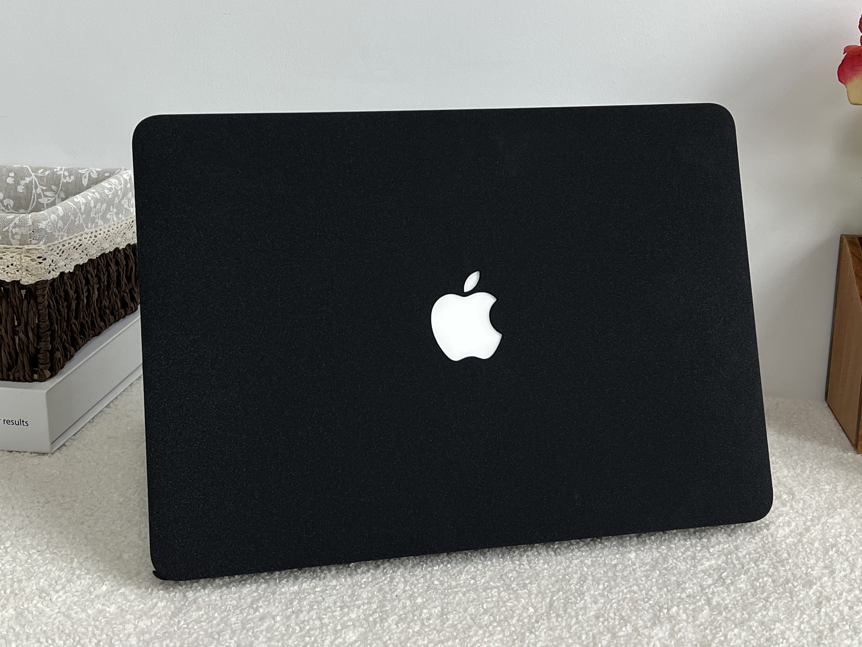 matte black macbook case
