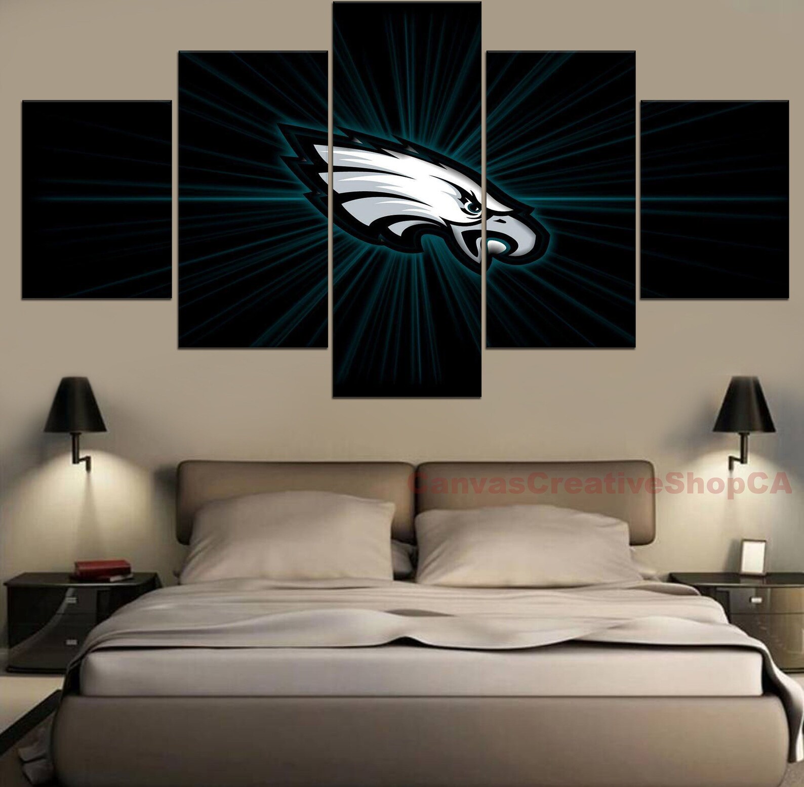 Philadelphia Eagles 12 Football NFL Sports Canvas Wall Art Etsy