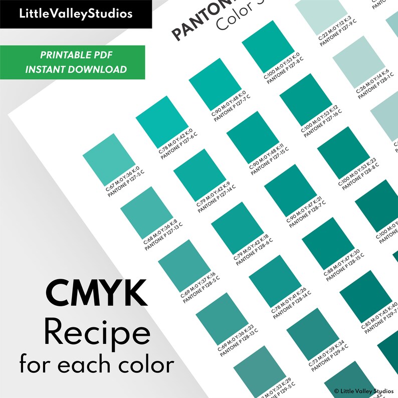 PANTONE+ Coated Color Swatches | Color Chart Palette | 2800+ Colors ...
