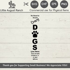 SVG Bienvenido - Svg Crazy Dogs - Svg Vertical Bienvenido - Perro Archivo SVG - Cortar Archivo Perro - Cricut - Silueta