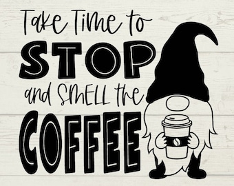 Free Free Gnome Coffee Svg