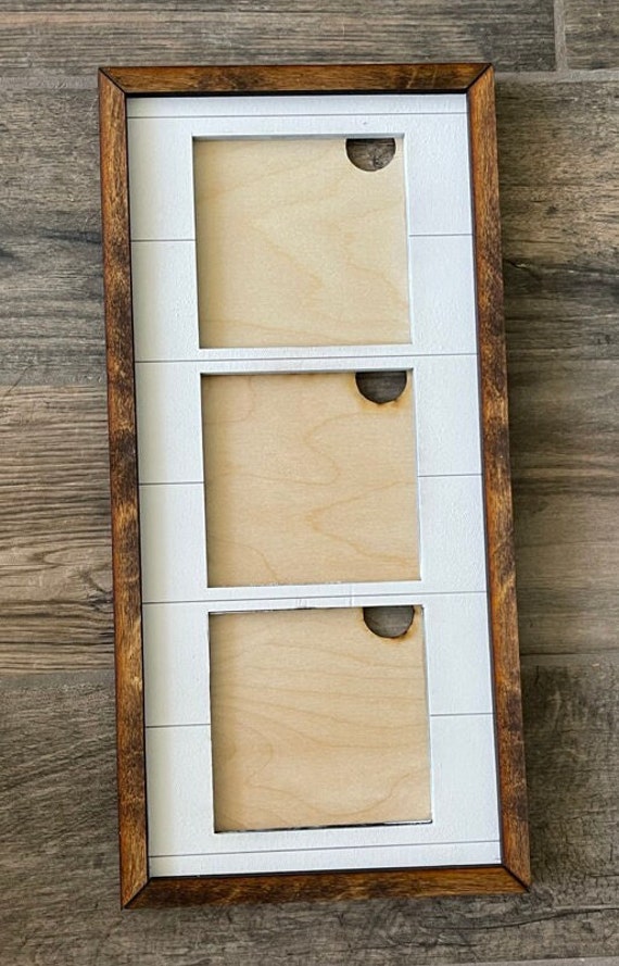 Leaning Frames for Interchangeable Wood Tiles Ladder Decor Etsy