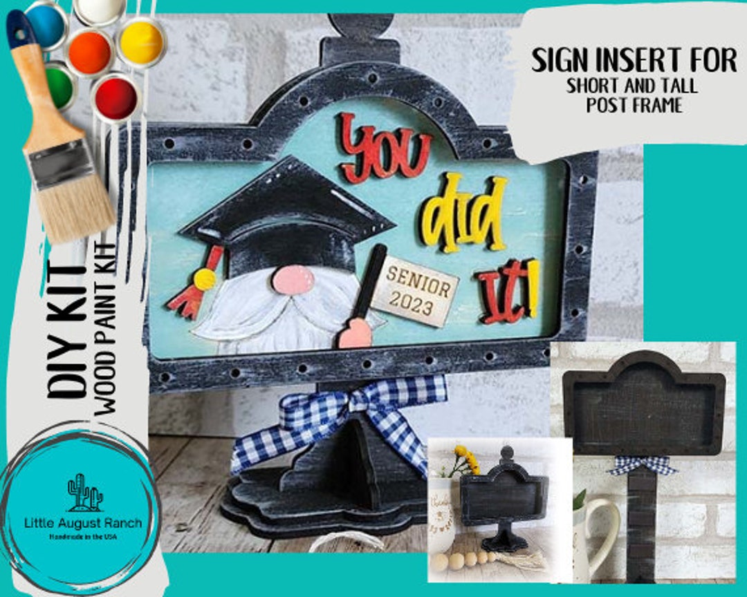 Drop In Frames Graduation DIY Interchangeable Sign - Drop in Frame - Wood Kit - Etsy