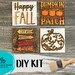 Tiered Tray Fall Market - DIY Leaning Ladder Insert Kit - Interchangeable Fall Decor - Pumpkin Patch, U-Pick, Hayrides