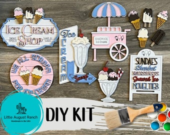 DIY Ice Cream Shop Tiered Tray - Old Fashion Ice Cream - Tier Tray Bundle - VIP Days