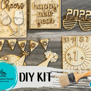 New Years Tiered Tray Decor Bundle DIY -2023 New Year Tiered Tray - New Years Eve Decor