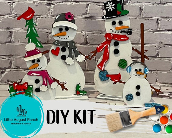 Build a Snowman Eraser Set - Crafty Holiday Helper