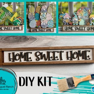 Tiered Tray  Base- Holder Box for Tiered Tray Decor - Tiered Tray Substitute - DIY Wood Paint Kit  - Standard Sized Box