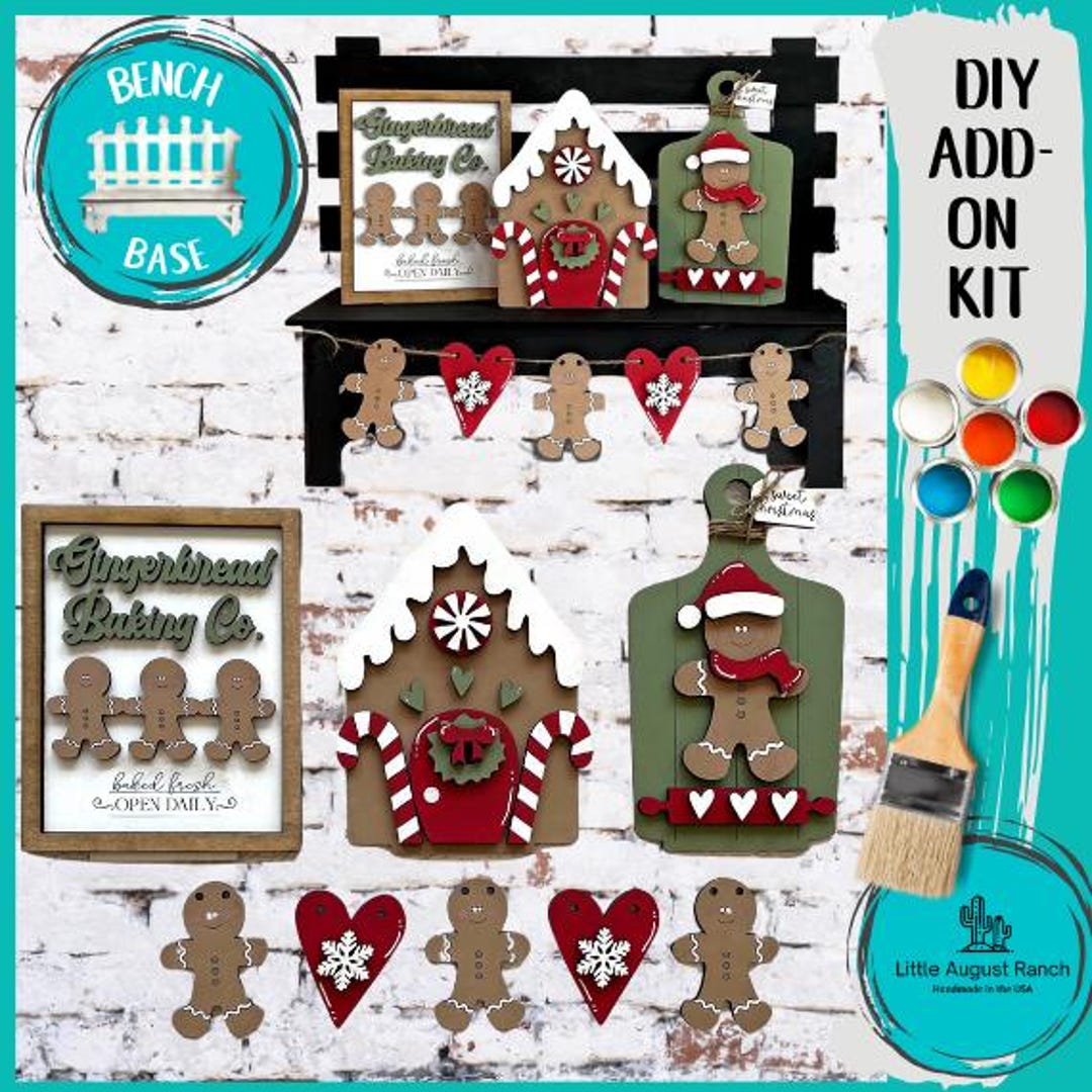 Gingerbread Christmas Tree Insert for Our Bench Interchangeable Shelf ...