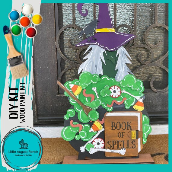 DIY Halloween Witch Porch Sign - Wood Blanks to Paint - Etsy
