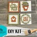 Tiered Tray Home DIY - Leaning Ladder Insert Kit - Interchangeable Everyday Decor - Handmade Wood Decor Kit - Our Happy