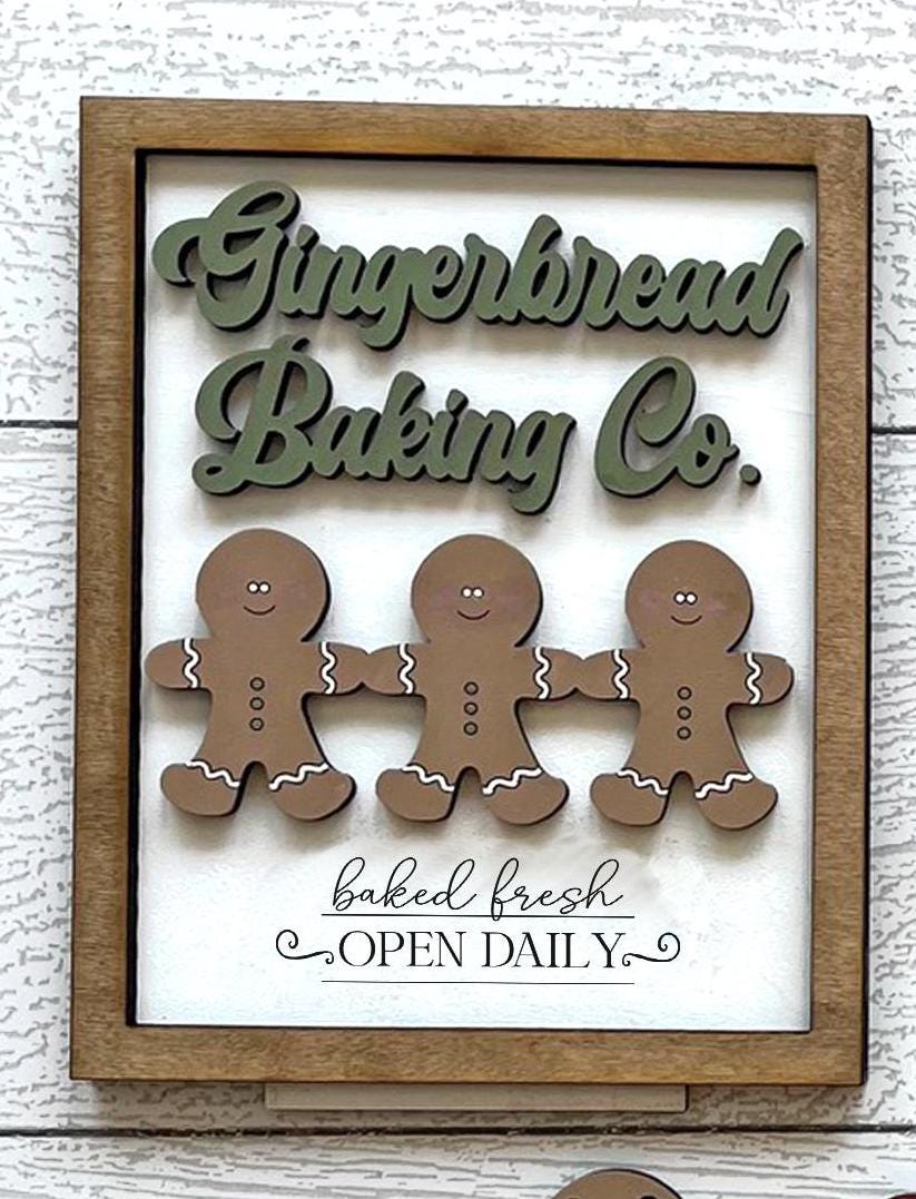 Gingerbread Christmas Tree Insert for Our Bench Interchangeable Shelf ...