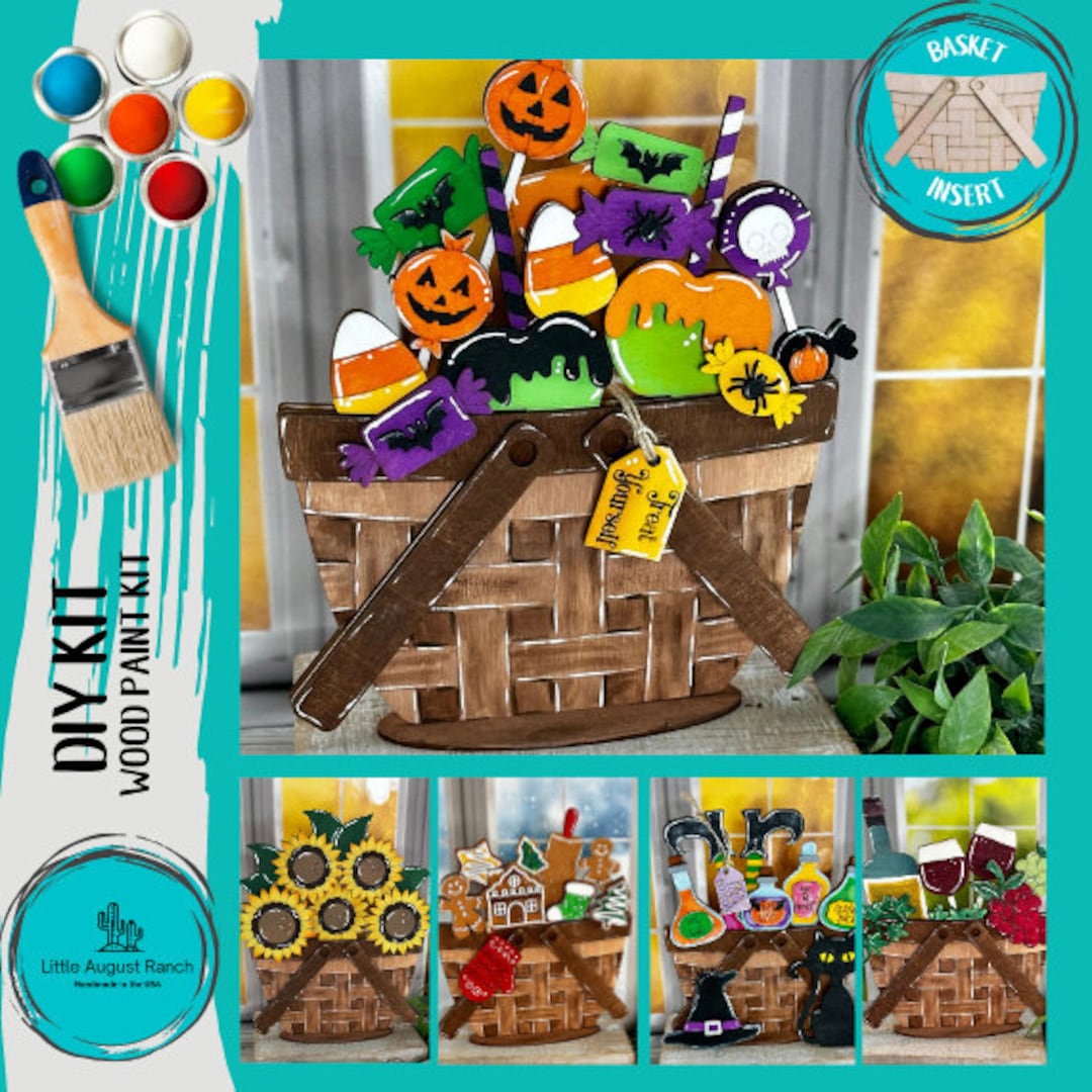 DIY Halloween Candy Basket Insert for Interchangeable Basket Decor ...