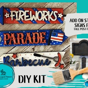 DIY America  Interchangeable Sign - Add on Street Signs - Wood Kit