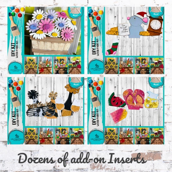 DIY Spring Butterfly Insert for Interchangeable Basket Decor - Wood ...
