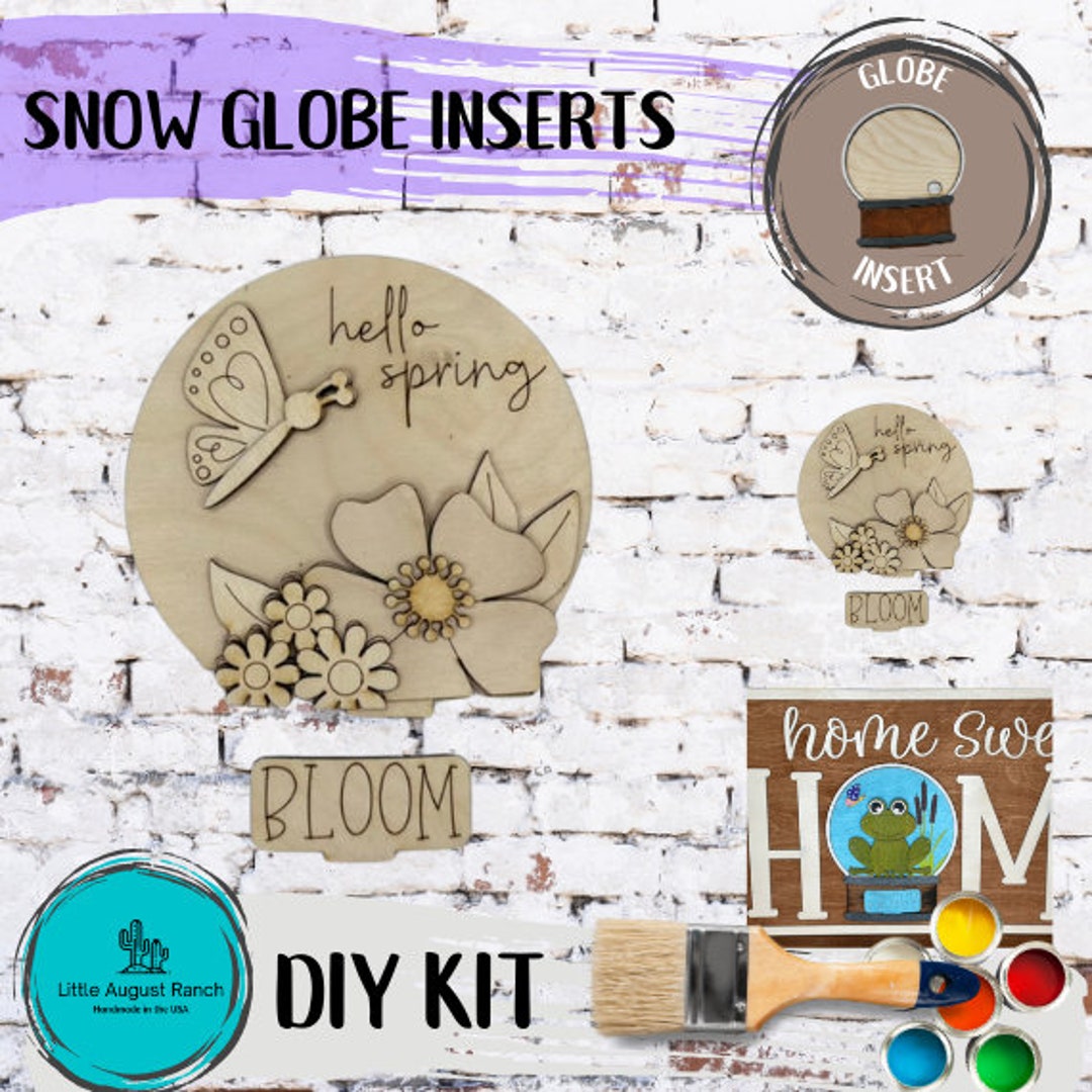 Spring Butterfly Insert for Snow Globe DIY Interchangeable Decor ...