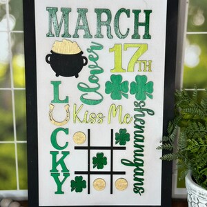 March Word Collage - DIY Wood Blank Paint Kit - Etsy