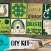 Tiered Tray St Patrick's Day - DIY Leaning Ladder Insert Kit - Interchangeable Decor - Lucky Charm - Irish - Horseshoe