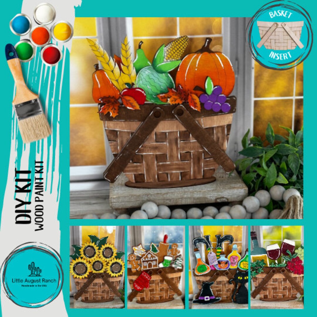DIY Thanksgiving Cornucopia Basket Insert for Interchangeable Basket ...