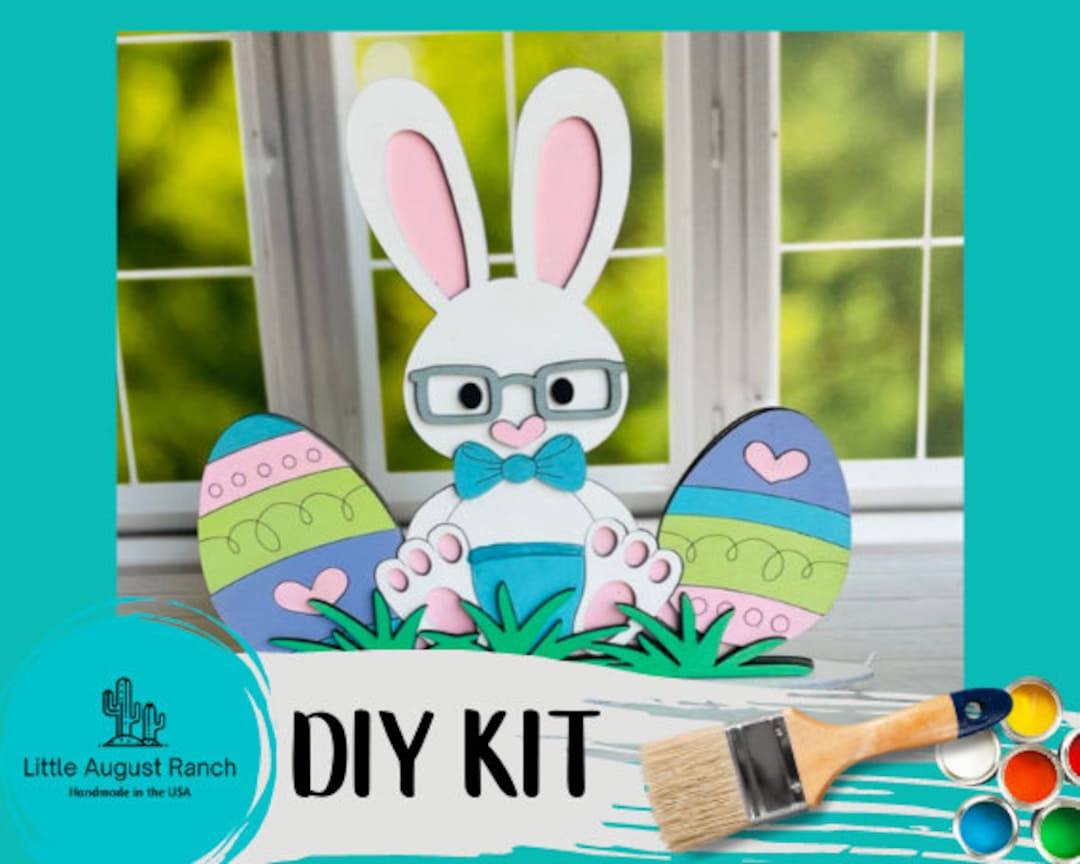 Easter Bunny DIY Kit- Paint It Yourself Spring Kit - Wood Blanks Easter ...
