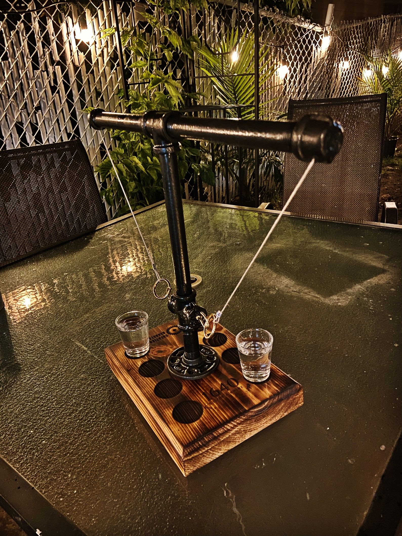 Custom Table Top Tiki Toss Game ring Hook. Industrial Style Etsy