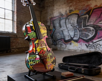 Graffiti Art Violin Outfit,  Crystal Fine Tuners