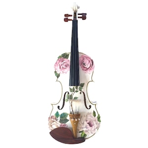 Rozanna's Rose Delight II Violin Outfit w carbon fiber bow, Pearl fine tuners