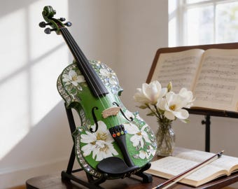 Magnolia Green Violin Outfit , crystals