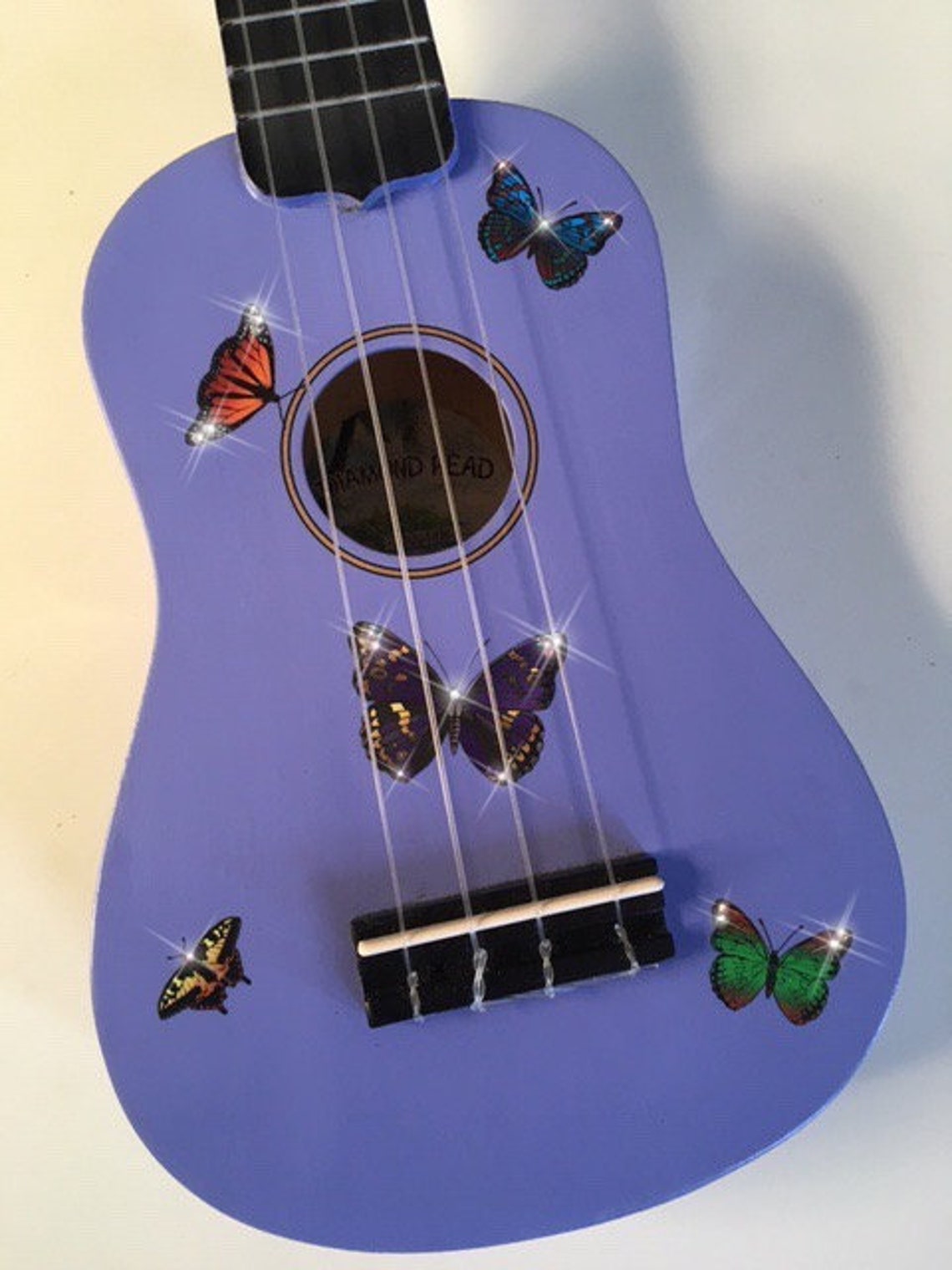 Butterfly Dream Ukulele W Crystal Details Etsy
