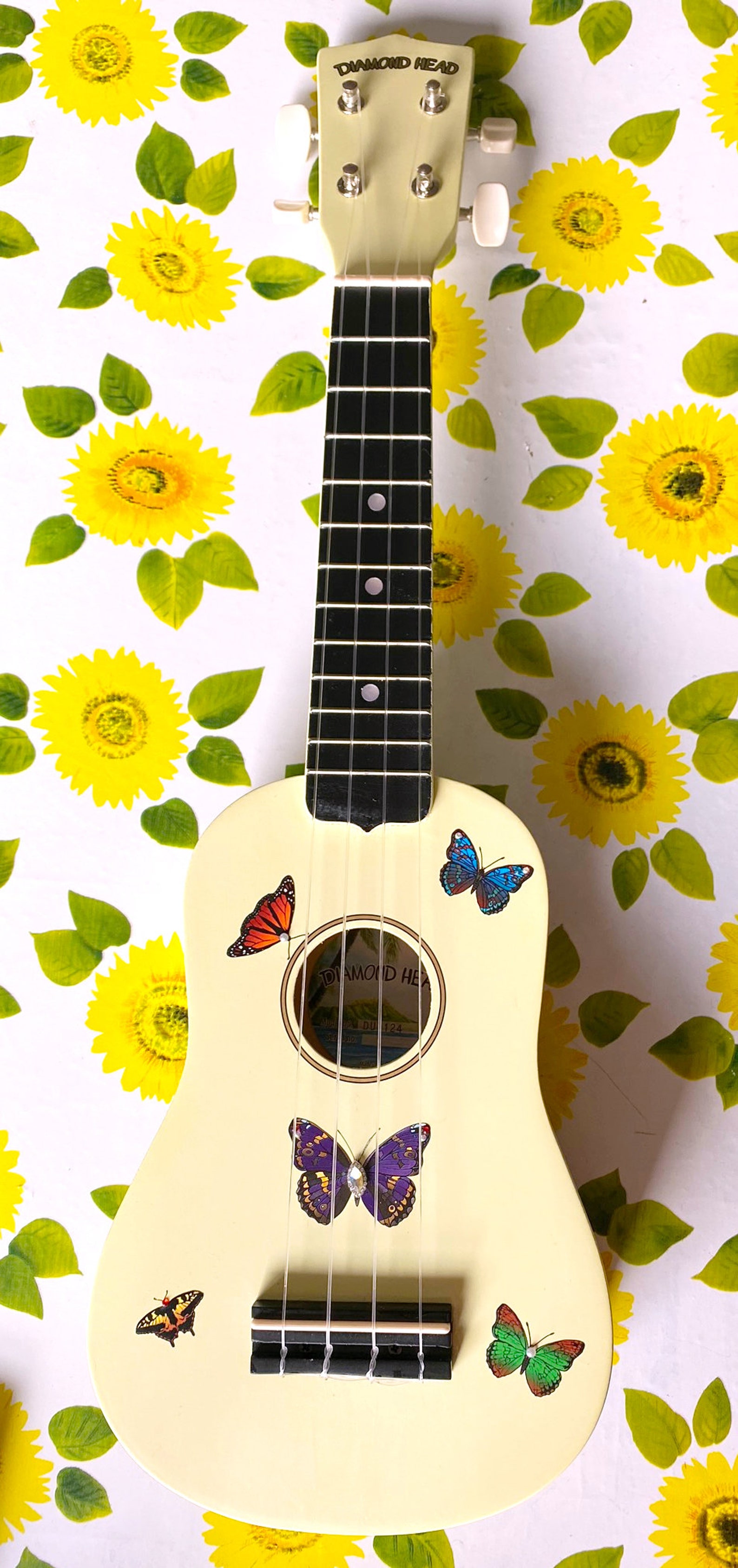 Rozanna's Butterfly Crystal Ukulele Light Yellow Etsy