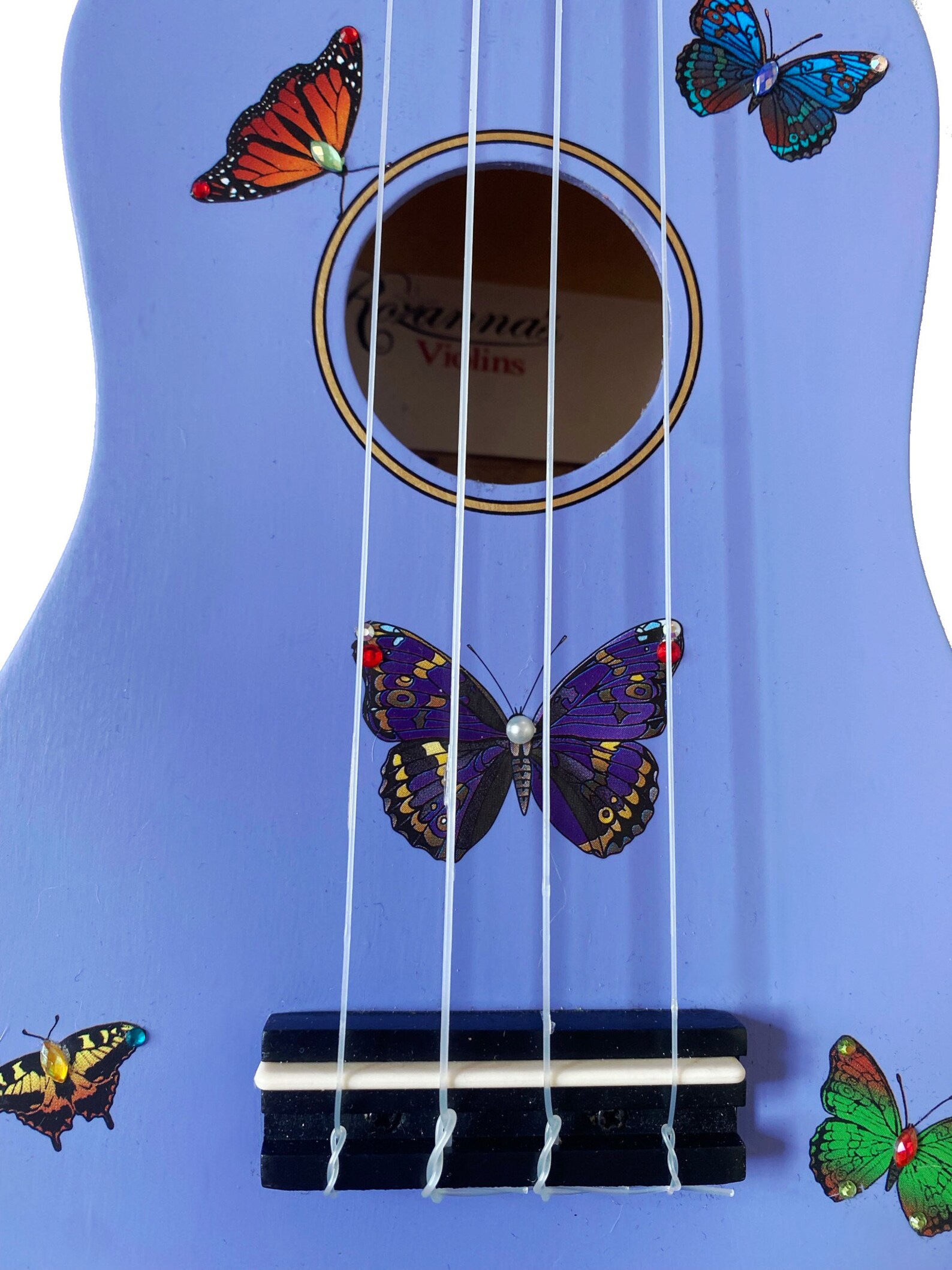 Butterfly Dream Ukulele W Crystal Details Etsy