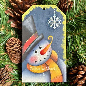 Onlinekurs i lantlig målning - Snöflinga av hopp - 4 december 2025, 20:30 - Marika Moretti Designs