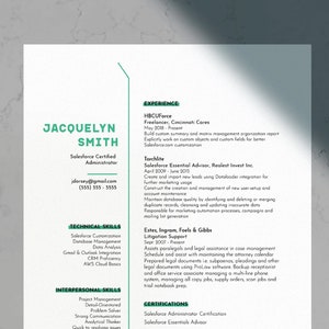 Professional Certified Simple Unique Resume and CV Cover Letter Template for Illustrator Admin Resume Template Instant Download image 1