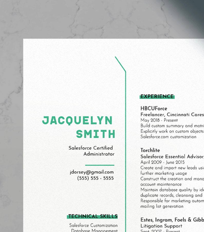Professional Certified Simple Unique Resume and CV Cover Letter Template for Illustrator Admin Resume Template Instant Download image 3