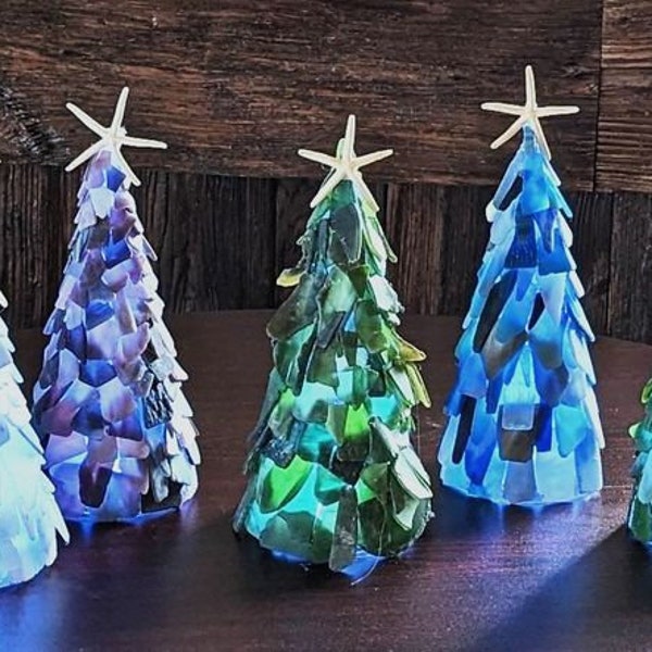 DIY Lighted Sea Glass Tree Kits